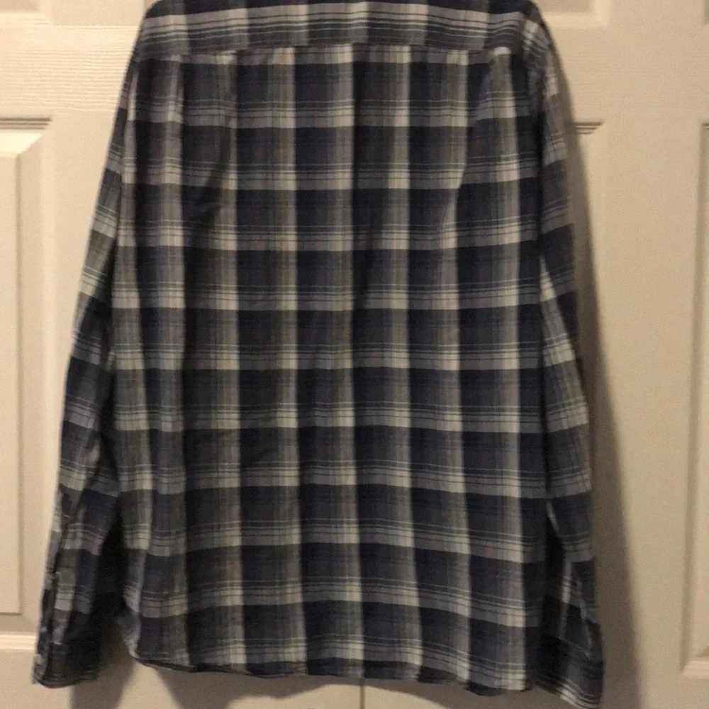 J. Crew lightweight chambray plaid button down